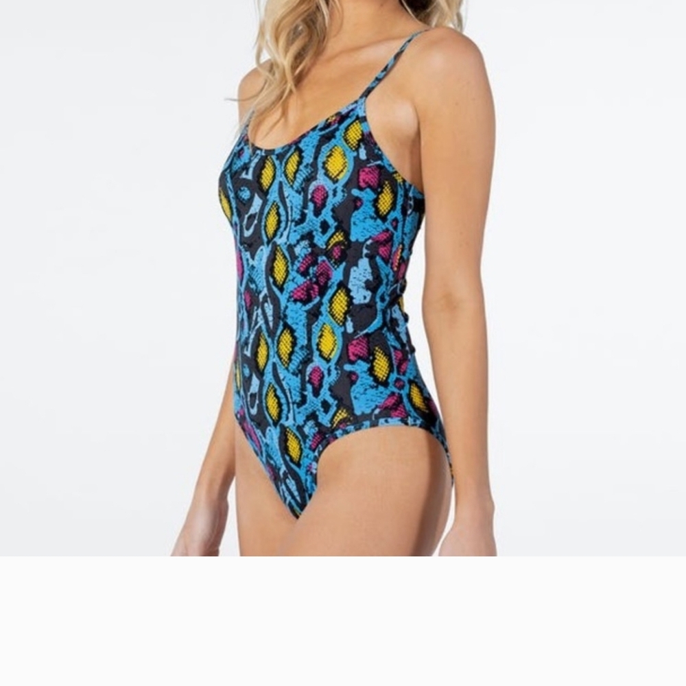 Ethika Blue and Yellow Bodysuit Top - Picture 4 of 5